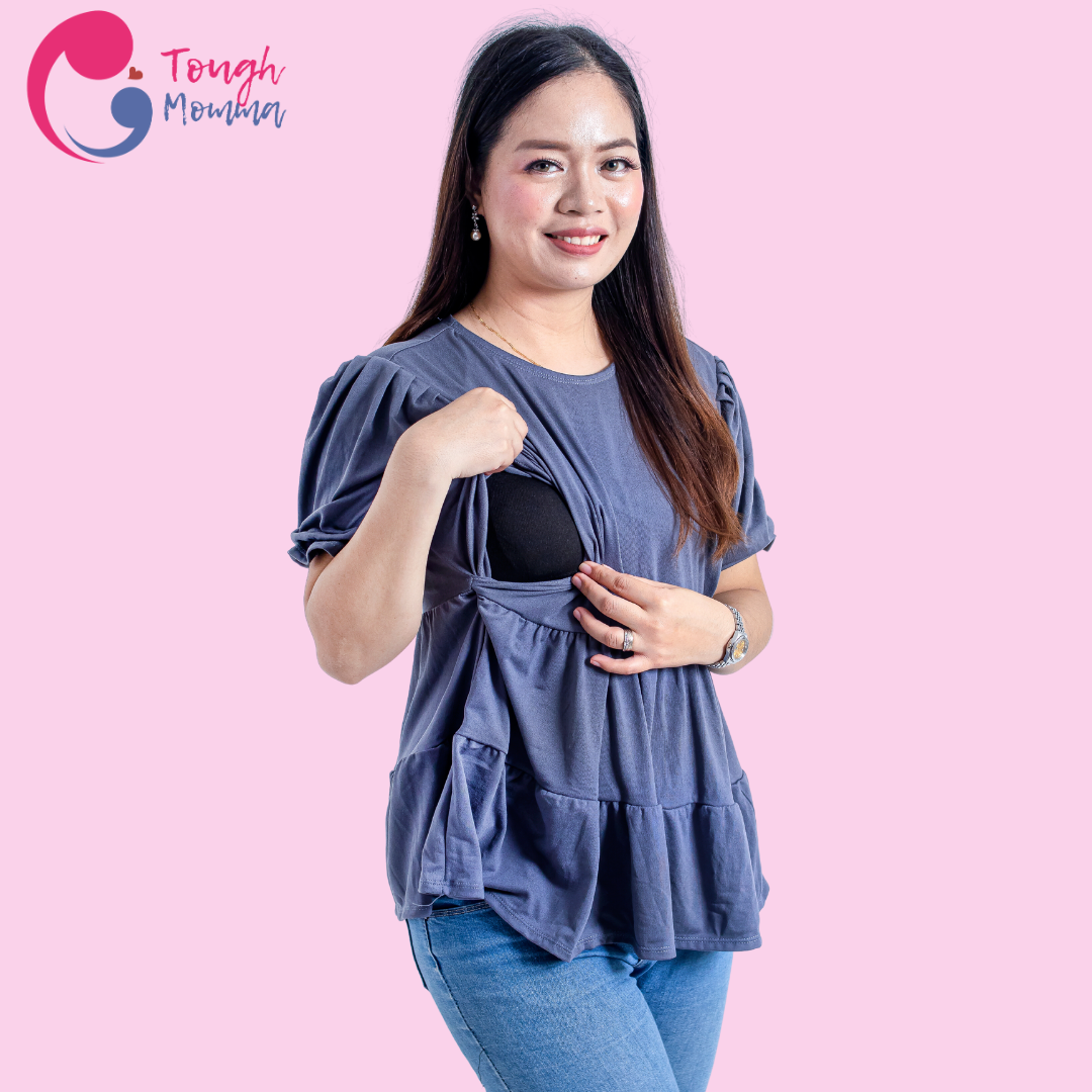 ToughMomma Atasha  Maternity Nursing Blouse M -  L/ XL- 2XL