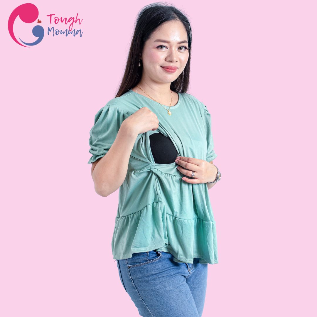 ToughMomma Atasha  Maternity Nursing Blouse M -  L/ XL- 2XL