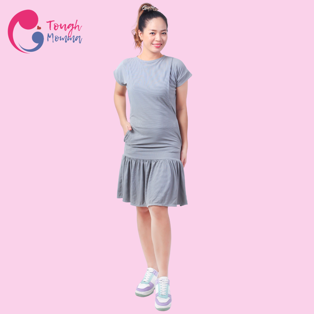 ToughMomma Gabrielle  Maternity Nursing Dress S - 2XL