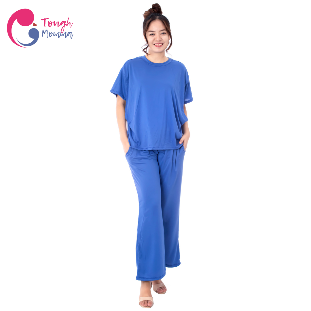 SLIGHTLY DAMAGED/STAINED ToughMomma Vienna Maternity/ Nursing Pajama Set (M- 2XL)