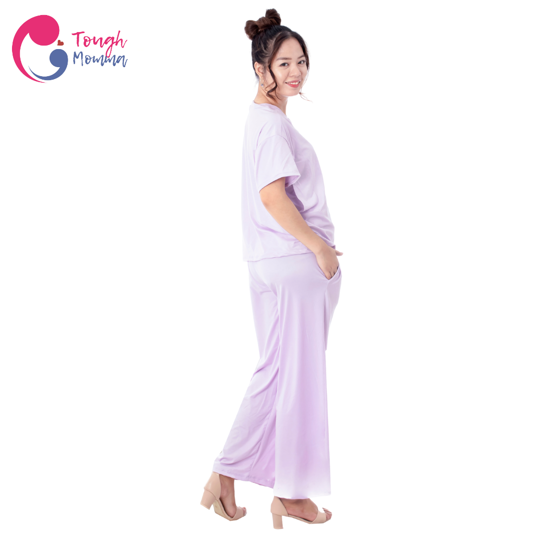 SLIGHTLY DAMAGED/STAINED ToughMomma Vienna Maternity/ Nursing Pajama Set (M- 2XL)