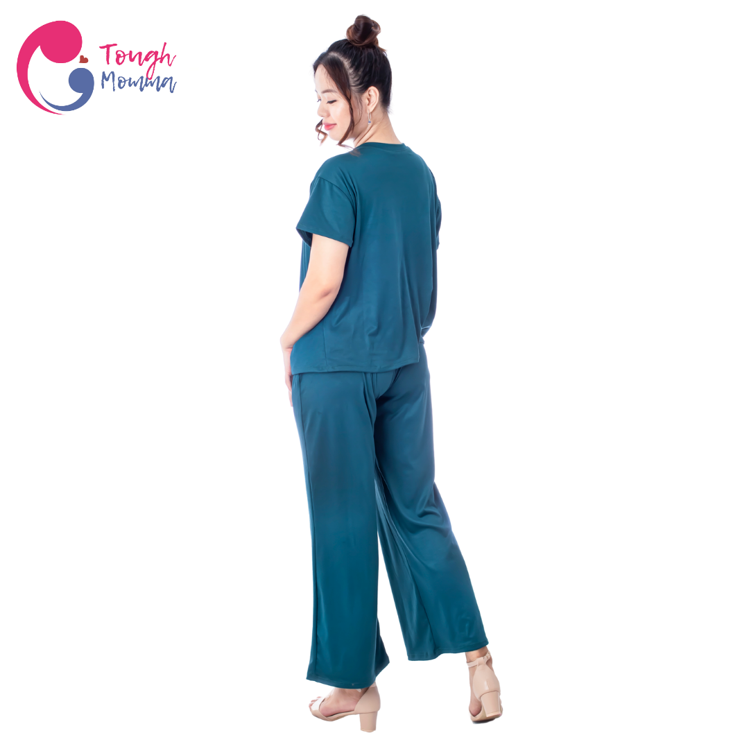 SLIGHTLY DAMAGED/STAINED ToughMomma Vienna Maternity/ Nursing Pajama Set (M- 2XL)