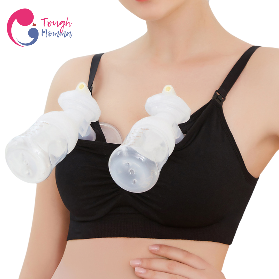 SLIGHTLY DAMAGED/STAINED  ToughMomma Classic Handsfree Nursing Bra