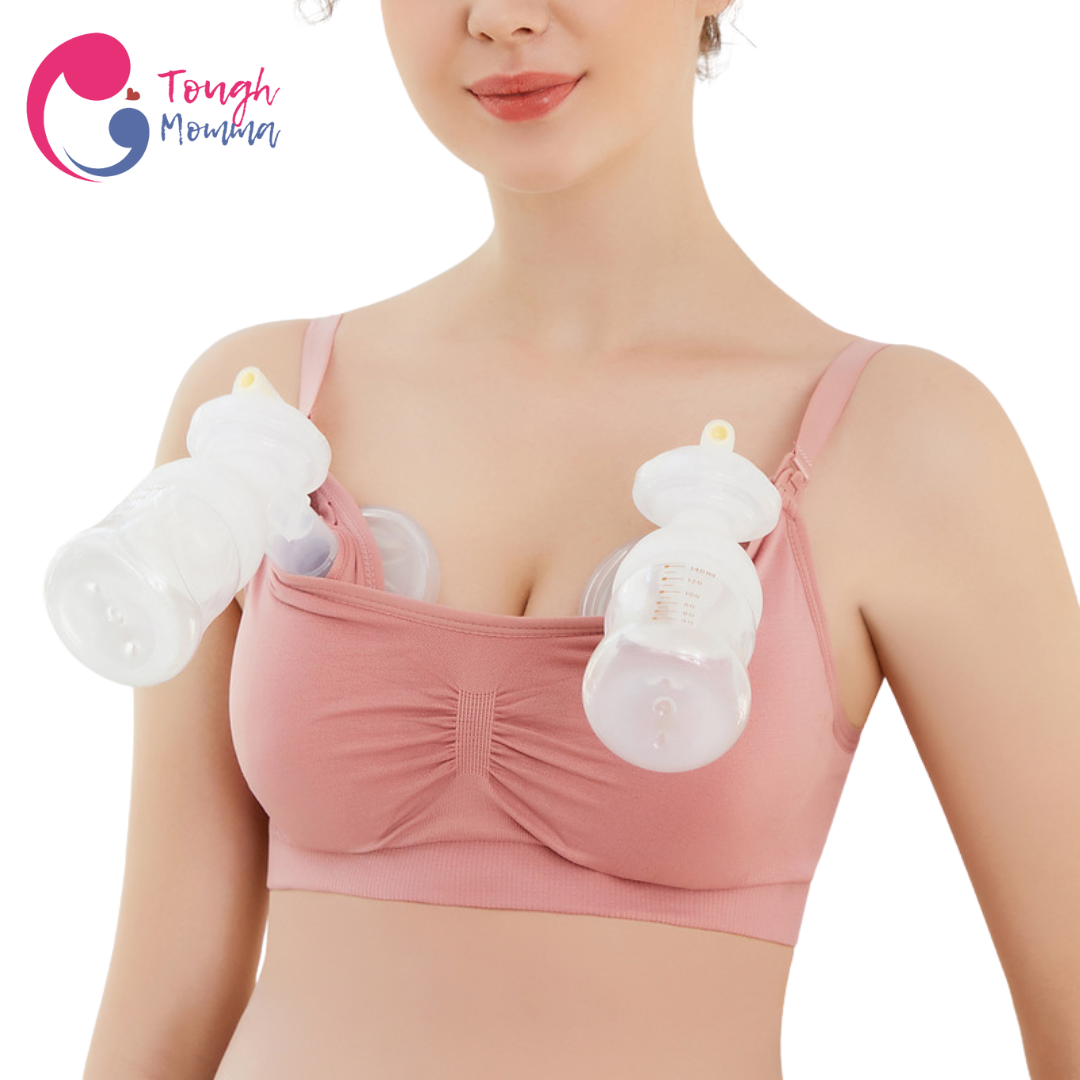 SLIGHTLY DAMAGED/STAINED  ToughMomma Classic Handsfree Nursing Bra