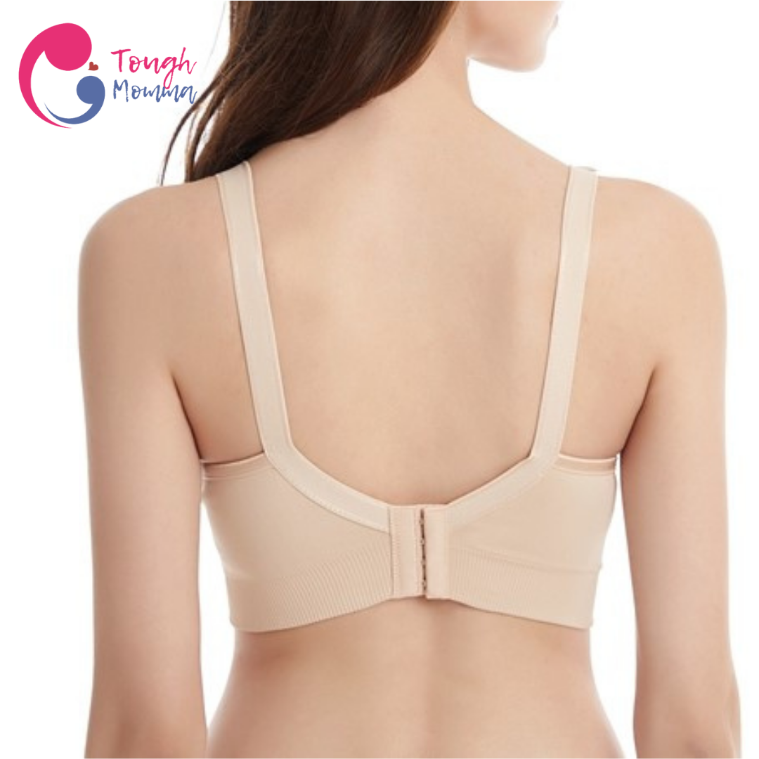 SLIGHTLY DAMAGED ToughMomma Deep Curve Seamless Wireless Nursing Bra