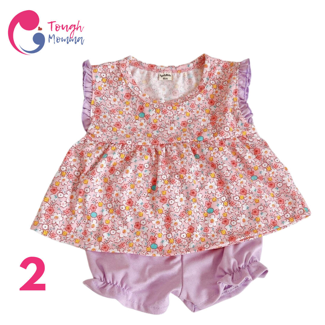 ToughMomma Little Kylie Blouse With Sexy Shorts 0- 5 years old