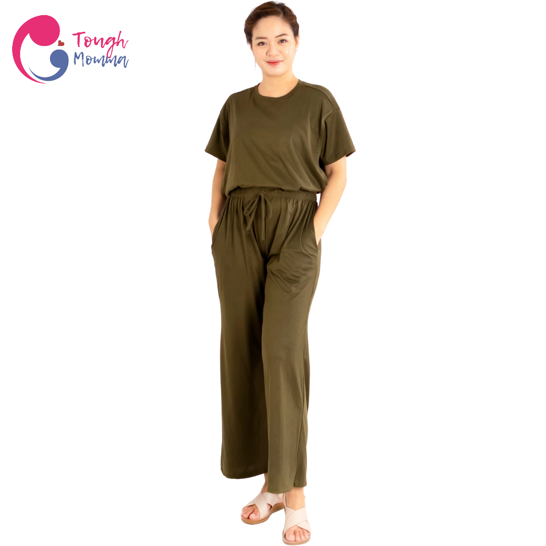 SLIGHTLY DAMAGED/STAINED ToughMomma Vienna Maternity/ Nursing Pajama Set (M- 2XL)