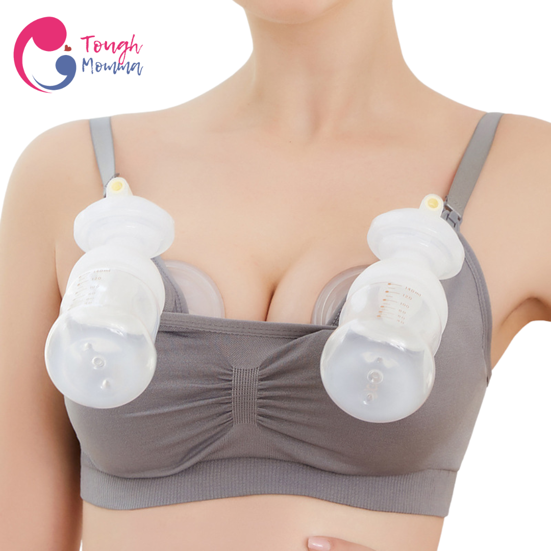 SLIGHTLY DAMAGED/STAINED  ToughMomma Classic Handsfree Nursing Bra