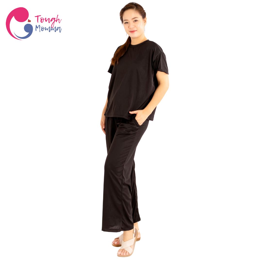 SLIGHTLY DAMAGED/STAINED ToughMomma Vienna Maternity/ Nursing Pajama Set (M- 2XL)