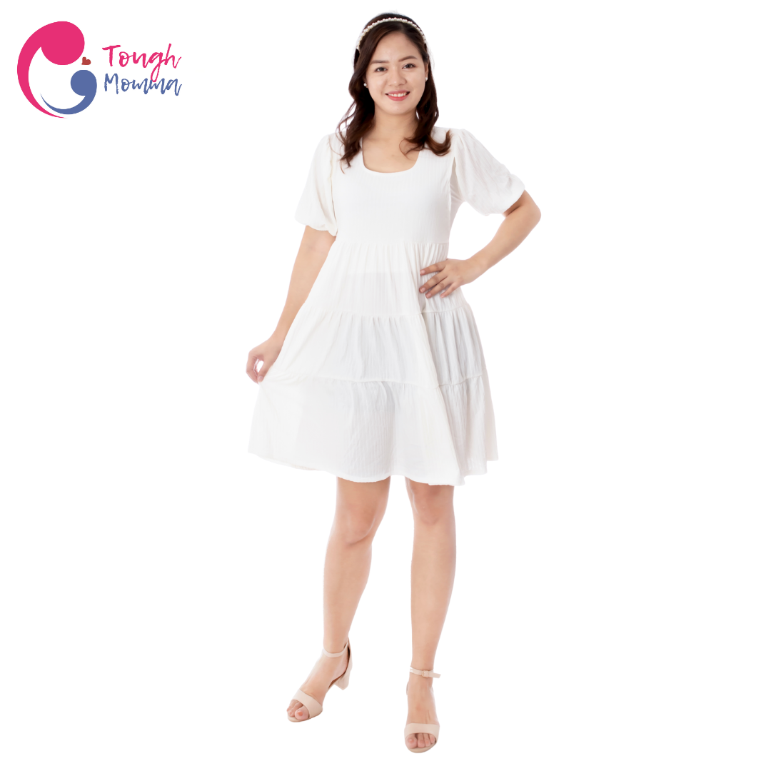 SLIGHTLY DAMAGED ToughMomma Adeline Maternity Nursing Dress (M - XL)