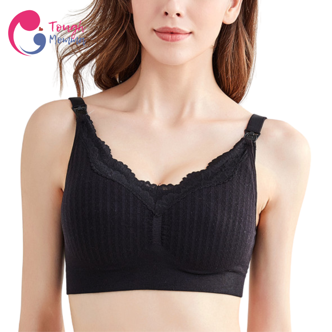 ToughMomma Classic Lacey Wireless Nursing Bra