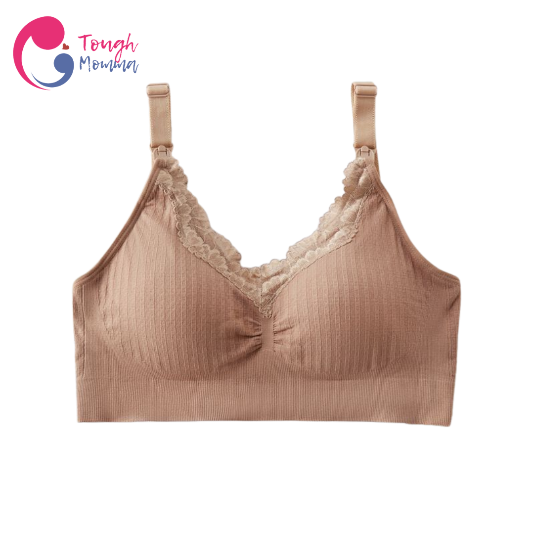 ToughMomma Classic Lacey Wireless Nursing Bra