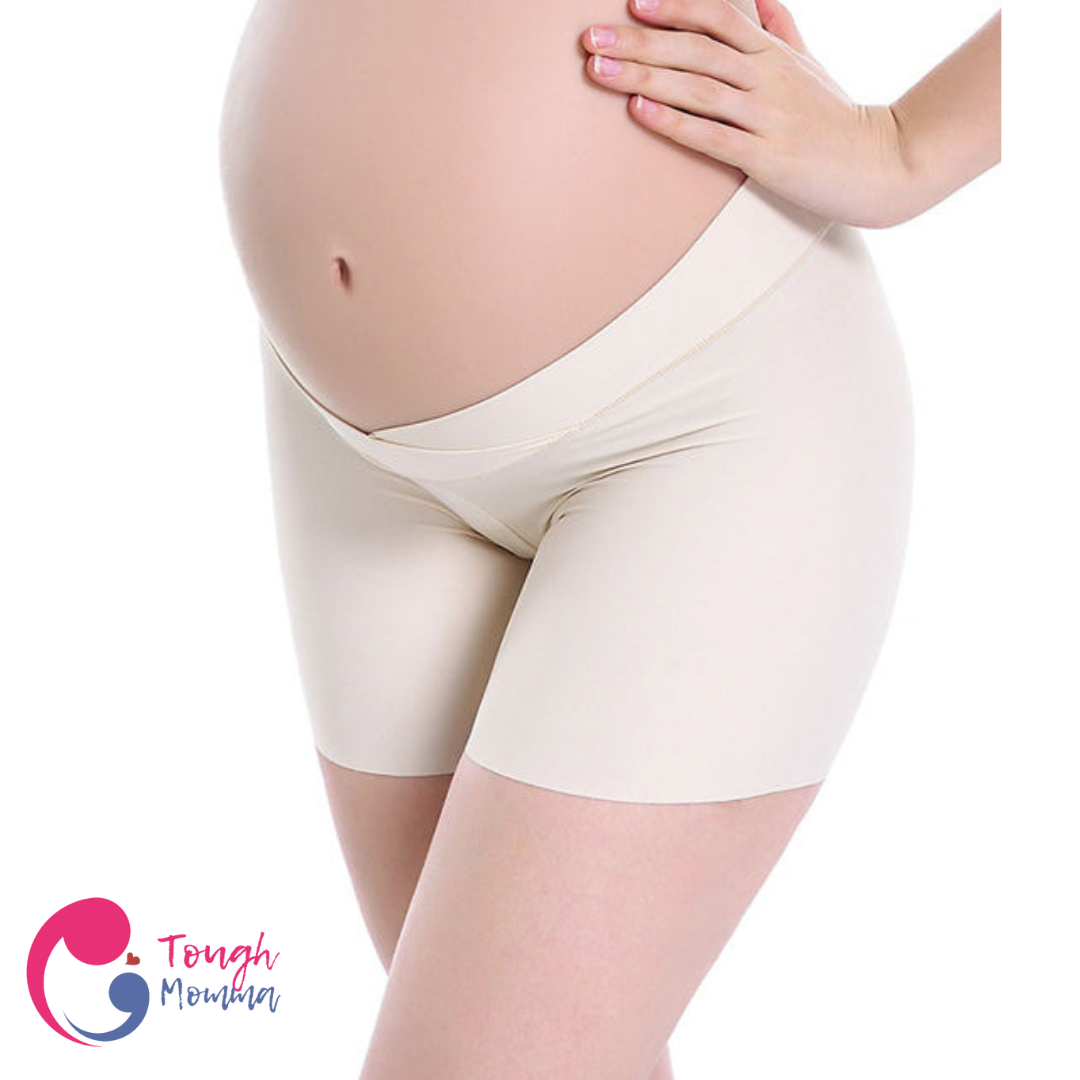 SLIGHTLY DAMAGED/ STAINED ToughMomma Chloe Hypoallergenic Seamless Under the Bump Maternity Boyleg (Copy)