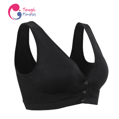 SLIGHTLY DAMAGED/STAINED ToughMomma Front Closure Wirefree Nursing Bra