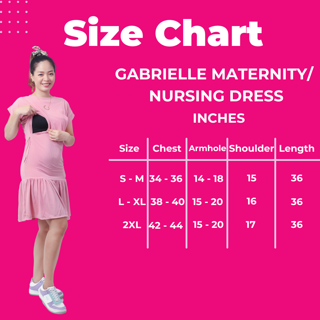 ToughMomma Gabrielle  Maternity Nursing Dress S - 2XL