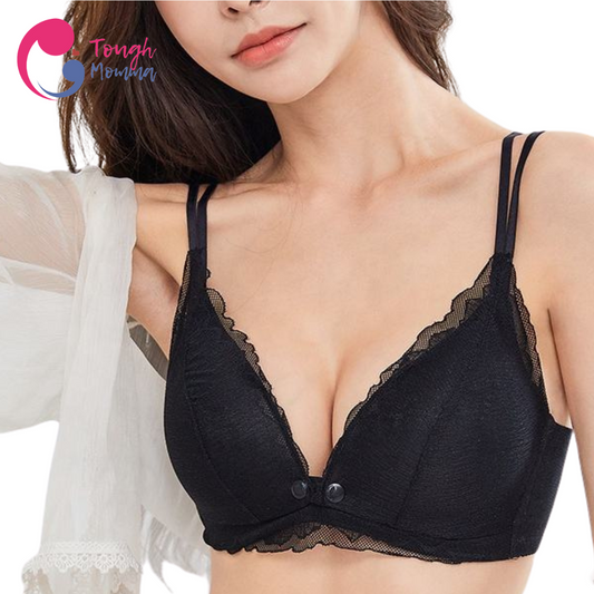 ToughMomma Lauren Sexy Lace Wireless Nursing Bra