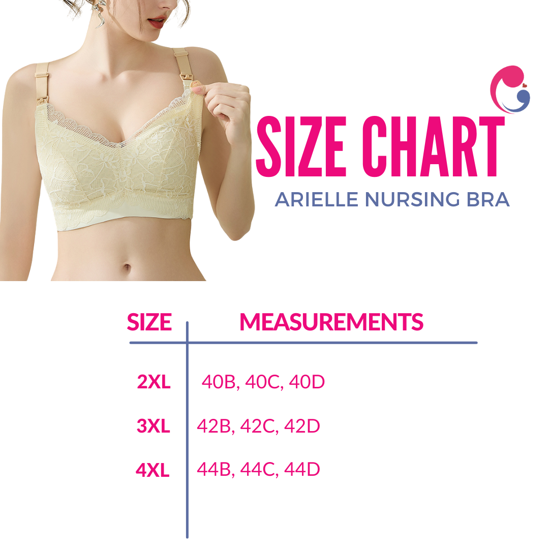 ToughMomma Arielle  Sexy Lace Wireless Nursing Bra for PLUS SIZE