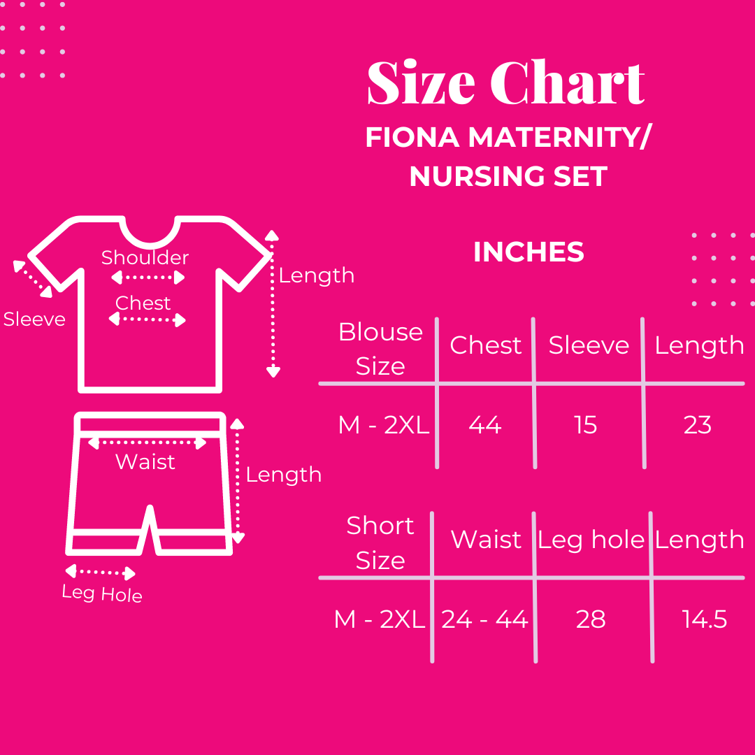 ToughMomma Fiona Maternity Nursing T- Shirt Lounge Wear M - 2XL