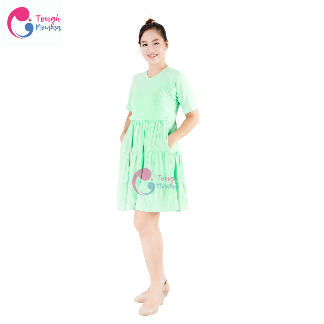 SLIGHTLY DAMAGED ToughMomma Genevieve Nursing Dress (M- XL)