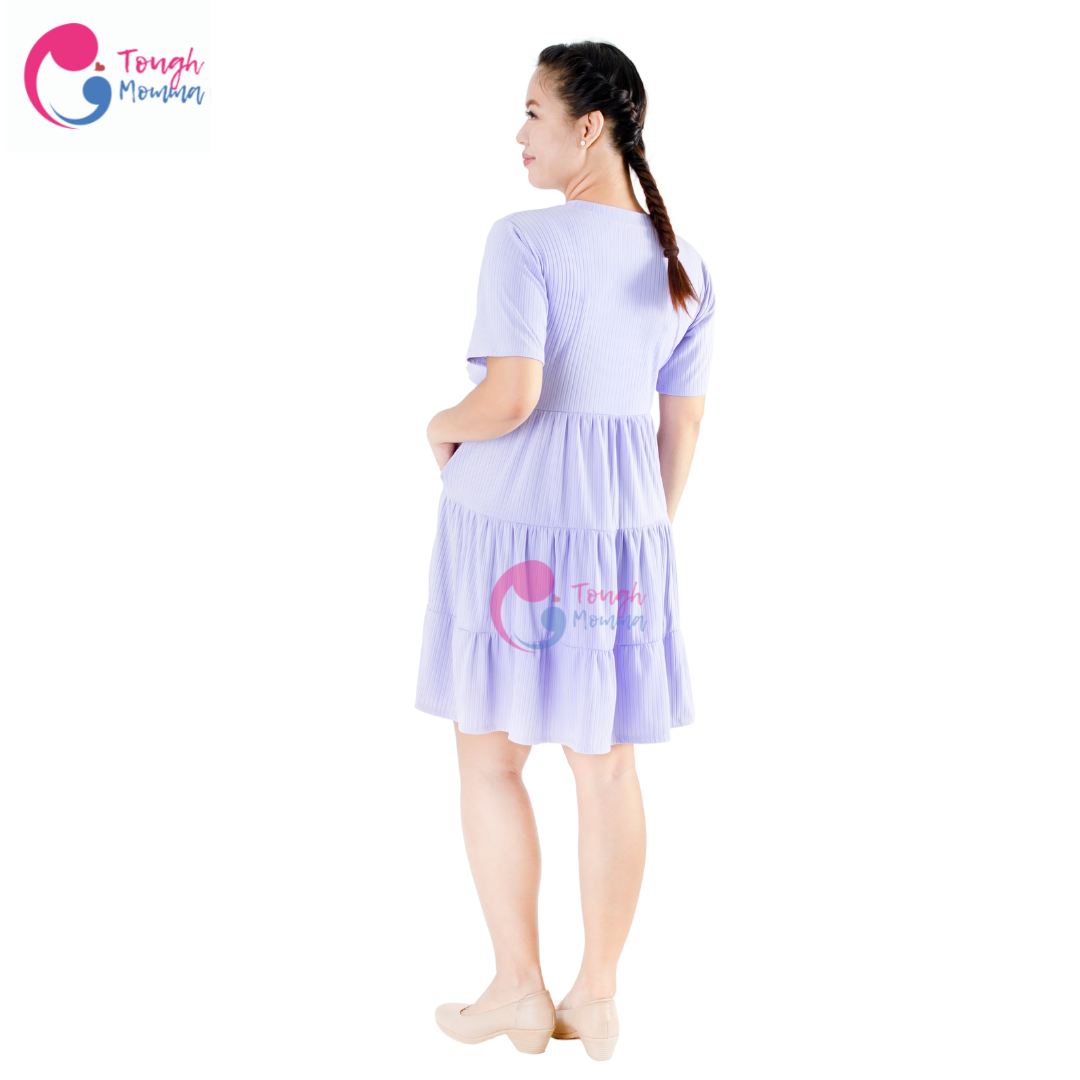 SLIGHTLY DAMAGED ToughMomma Genevieve Nursing Dress (M- XL)