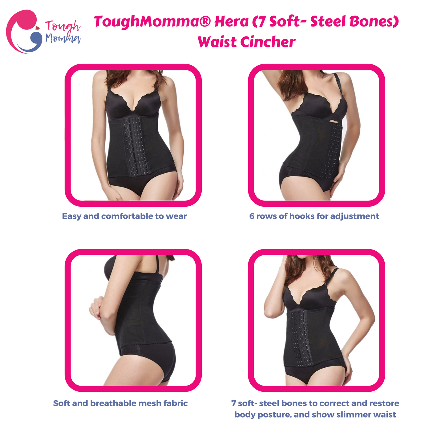 ToughMomma Hera Waist Cincher (7 Steel bones)