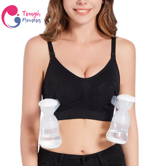 ToughMomma Asher Seamless Handsfree Pumping Nursing Bra